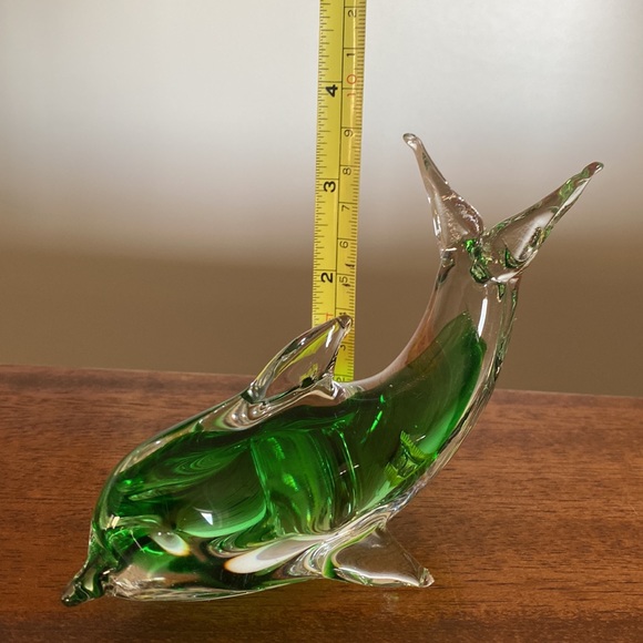 Dolphin Art Glass Pre Owned Exc Shape - Picture 9 of 10